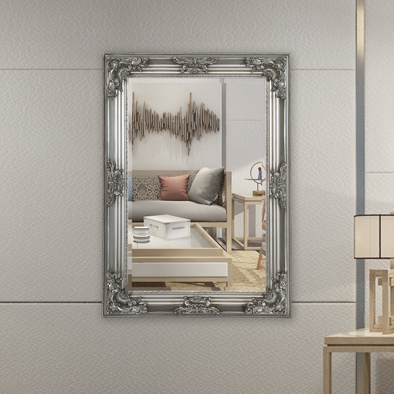 Bevelled Rectangle Wood Mirror